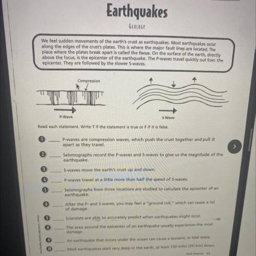 Pleaseeee help me with this wrkst abt earthquakes