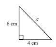 Find the length of the missing side of each right triangle. Round your answers to the nearest tenth