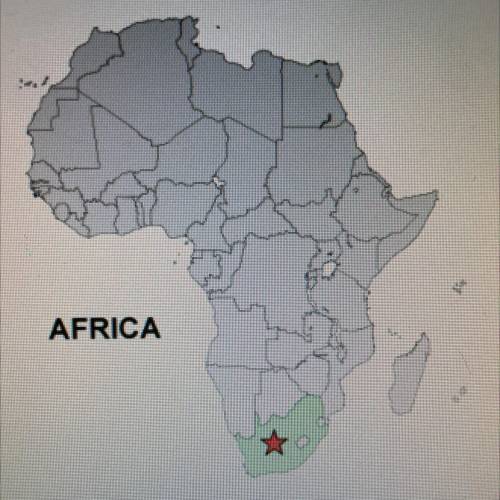On the map of Africa, the star is marking which of the following countries?

1) Sudan 
2) Somalia