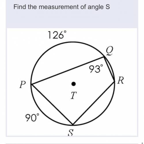 Find the measurement of angle S.