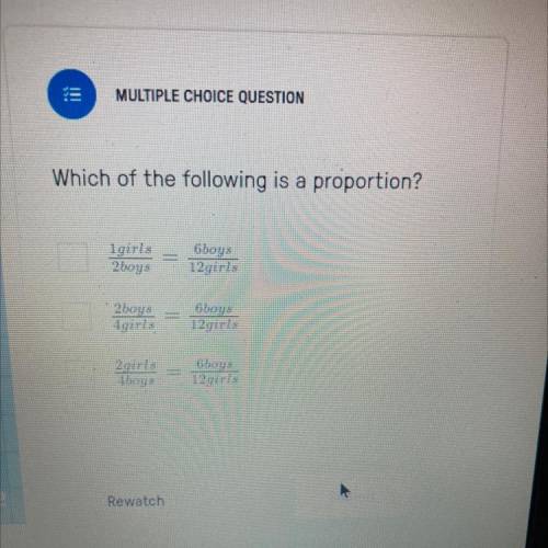 Which of the following is a proportion?