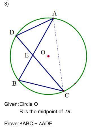 Prove triangle ABC is similar to triangle ADE