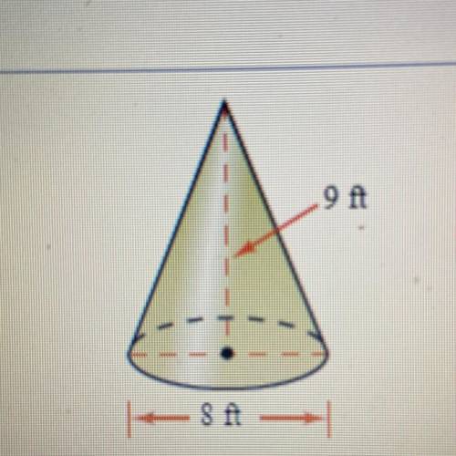 What is the lateral area of the cone?