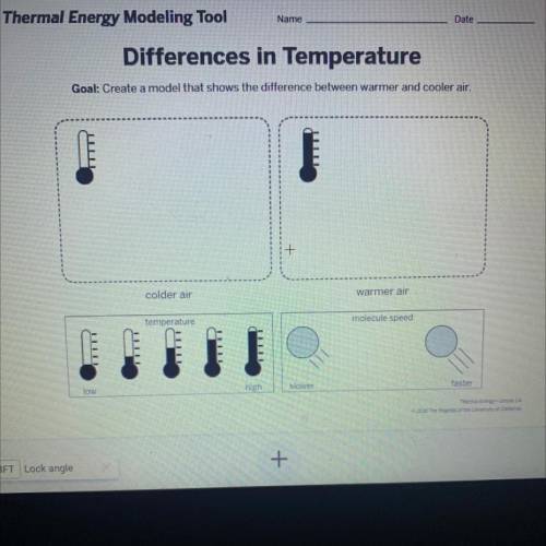 Thermal energy modeling
differences in temperature