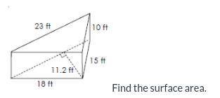 What's the surface area?
(EXPLAIN YOUR ANSWER)