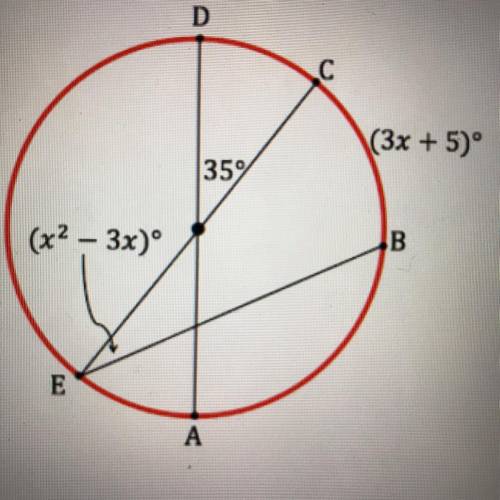 Find the measure of arc AB.