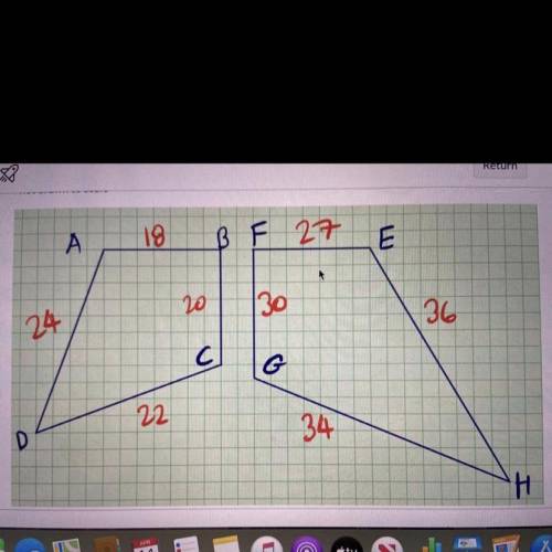 I will give Branliest

Are these polygons ABCD & EFGH congruent, similar or neither
No guessin