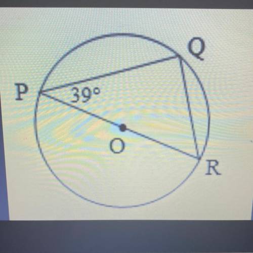 Help y’all 
Given the circle O and PR is the diameter, so m