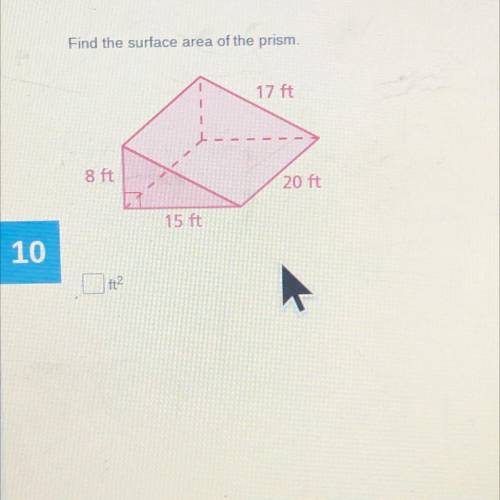 Find the surface area of the prism? HELP I need the steps if possible
