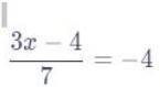 Solve the equation below: 
(find x)