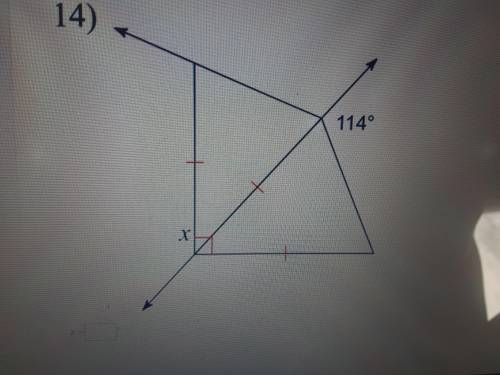 What is x = to? Or what is the measurement of the other side?
