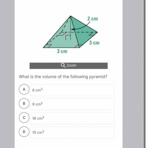 Pls help What is the volume of the following pyramid?