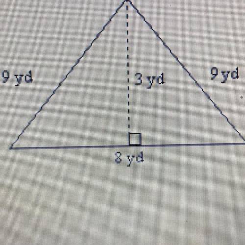 Please help me find the area of this triangle.