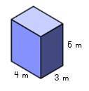 1. Find the volume of the figure. *

A.)30 cubic meters
B.)40 cubic meters
C.)50 cubic meters
D.)6