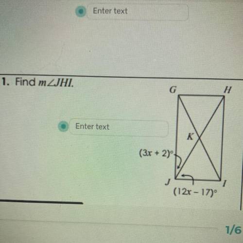 Find m
-Geometry Grade level 10