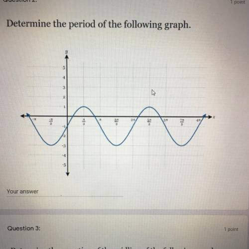 Determine the period of the following graph. HELP PLEASE!