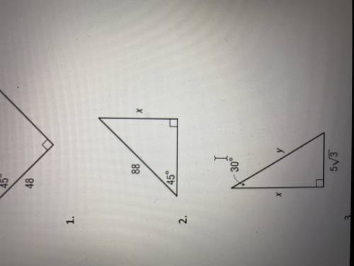 Special right triangles how do you solve this