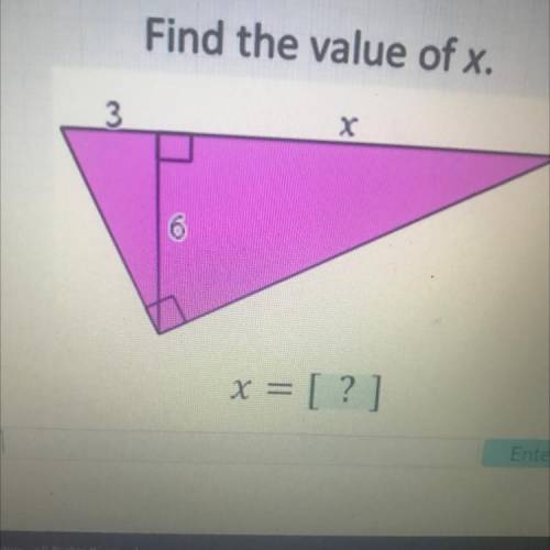 Find the value of x.
3
x = [?]