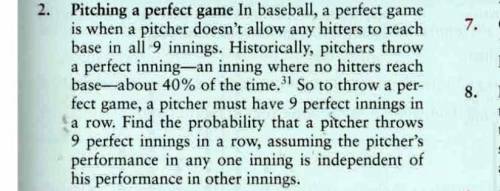 Pitching a perfect game