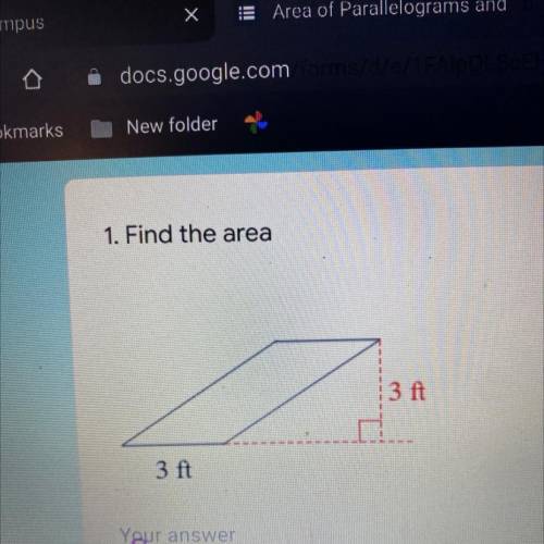 1. Find the area
13 ft
3 ft