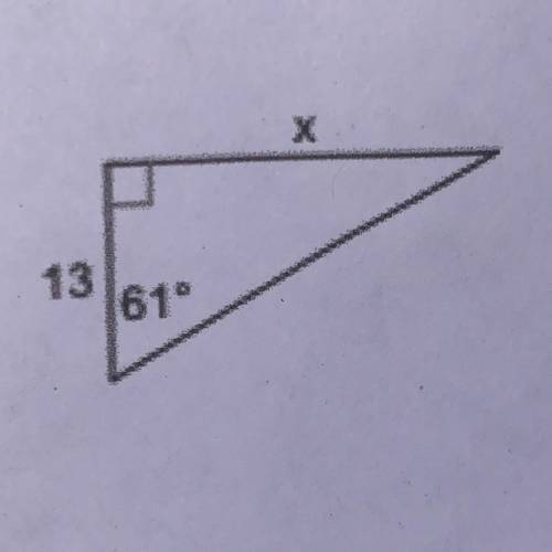 What’s the missing side rounded to the nearest tenth?