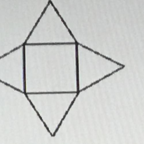 Which solid does the net form?

drawing not to scale
O square pyramid
O triangular prism
O triangu