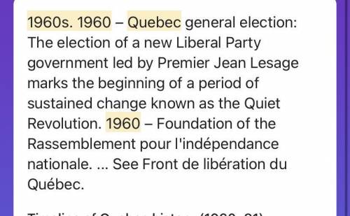 What happened in the 1960's in Quebec?

United States raided the borders of Canada.
Radicals demand