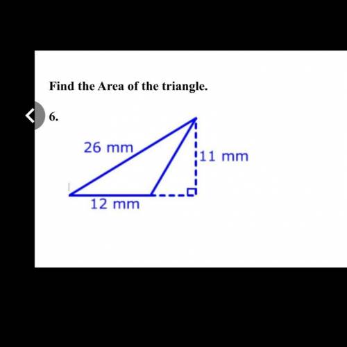 Find the Area of the triangle