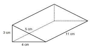 What is the volume of the triangular prism?

What is the surface area of the triangular prism?
Sho