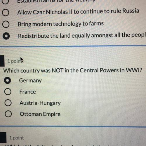 Which country was NOT in the Central Powers in WWI?