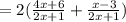 =2(\frac{4x+6}{2x+1}+\frac{x-3}{2x+1})