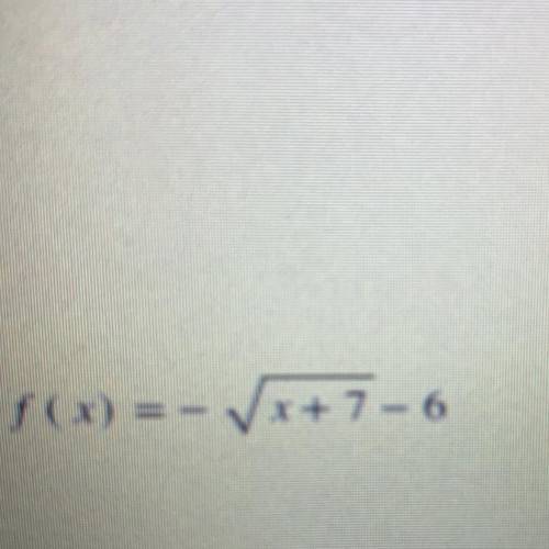 List all the transformations for the following equation.