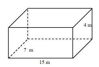 Find the surface area of the prism.

(A). 330 m2
(B). 386 m2
(C). 176 m2
(D). 193 m2