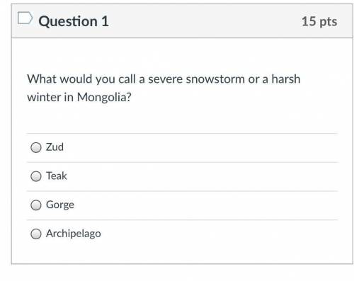What would you call a severe snowstorm or a harsh winter in Mongolia???? help lol