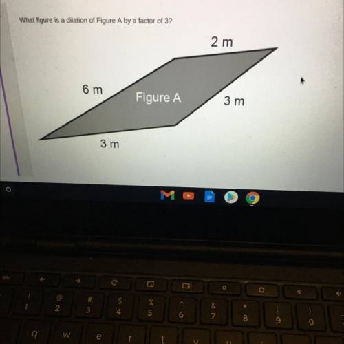 What figure is a dilation of Figure A by a factor of 3?
2 m
6 m
Figure A
3 m
3 m