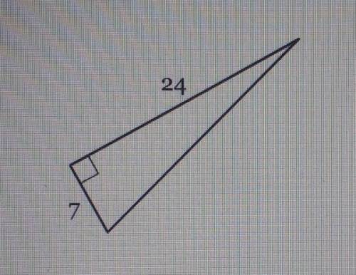 Find the length of the third side. If necessary, round to the nearest tenth.This is on Pythagorean