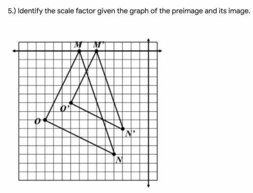 Identify the scale factor given the graph of the preimage and its image.
*bots will be reported*