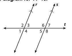 If the measure of angle 3 is 60 degrees. What is the measure of angle 5? Why?
