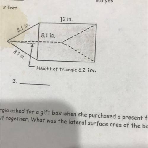 Can someone find the surface area for this?