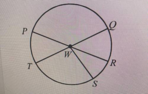 If the circumference of circle W is 25 inches, what is the length of arc PT if angle PWT = 31° ? (r