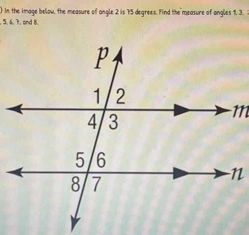 May someone pls explain how to do this?

Question: In the image below, the measure of angle 2 is 7