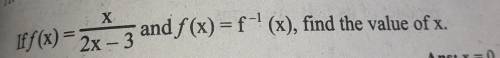 F(x) = 2x - 3 and f(x) = f'(x), find the value of x.​