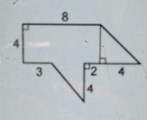 Find the area of the composite figure. Show your work. What is the area of the figure?​