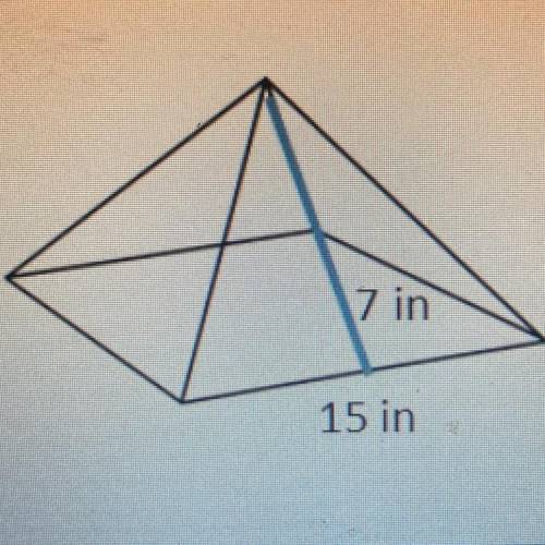 Find the surface area of the following figure with the given dimension