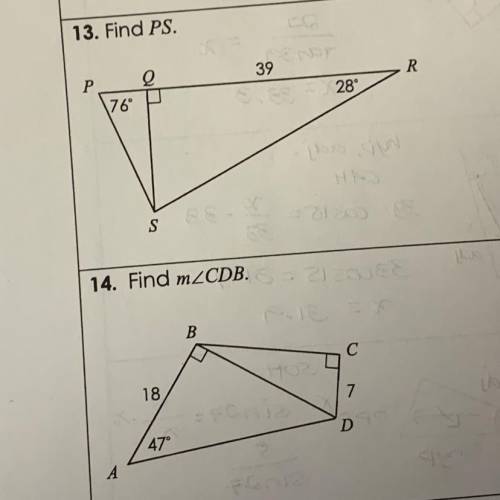 I need help pls, trigonometry: finding sides and angles