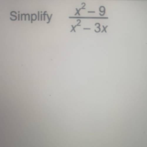 Simplify the algebraic fractions