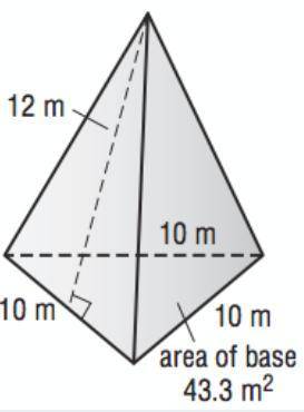 Find the surface Area of the Triangular Pyramid