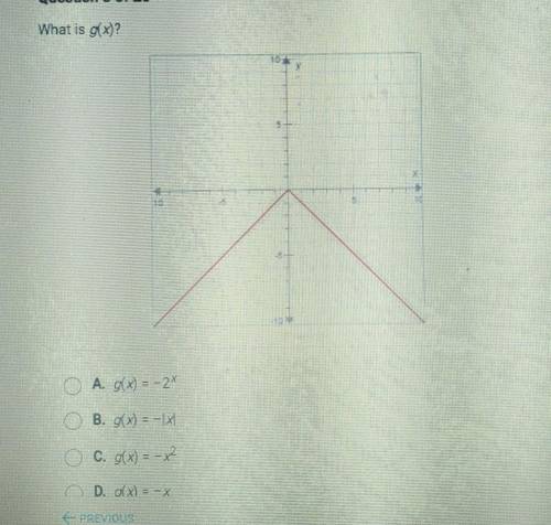 Question 3 of 25 What is g(x)?​