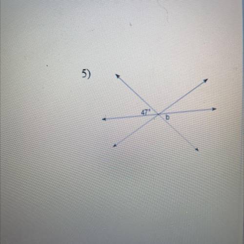 Find the measure of angle b.