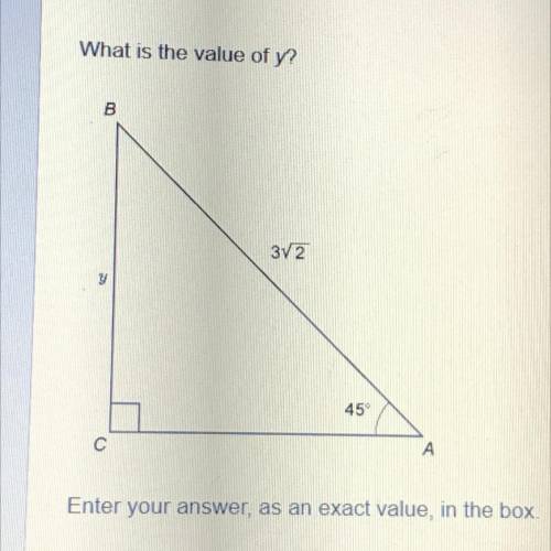 What is the value of y? Enter your answer as an exact value in the box